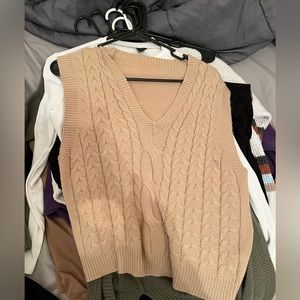 V-neck Sweater with long sleeve under shirt